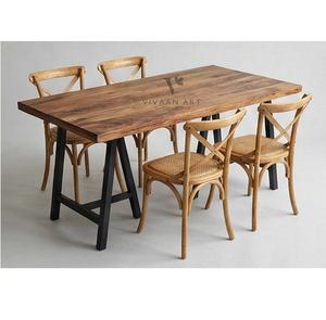 Ensemble de salle à manger en bois design moderne et réglable, table élégante et chaises confortables pour la maison, les restaurants et les hôtels - Product Image 5
