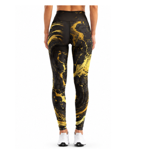 Legging de yoga et fitness sans couture pour femme, sublimé, taille haute, effet ventre plat, pantalon de compression - Product Image 4