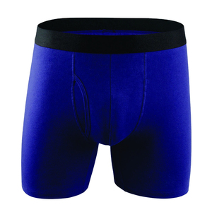 Calzoncillos Boxer Deportivos de Color Sólido para Hombre, Transpirables, Talla Grande, Sin Costuras, de Seda de Hielo, Finos, de Algodón Orgánico Suave, Cintura Media, con Spandex - Product Image 6