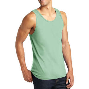 Débardeur personnalisé imprimé de haute qualité pour hommes, idéal pour la gym, l'entraînement, le fitness, le streetwear, sans manches, coupe musclée, 100% coton côtelé - Product Image 1