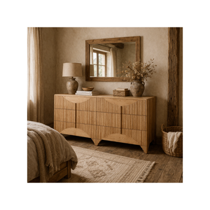 Cómoda de la Colección HAVASU, Estilo Americano, Muebles de Dormitorio de Madera de Alta Calidad, Suministro Directo Sostenible de Vietnam - Product Image 1