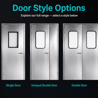 Puerta de Purificación de Diseño Simple Fabricada en Acero, Puerta de Limpieza, Puerta Manual