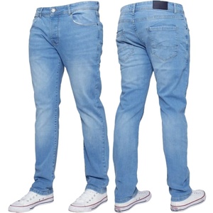 Pantalones Vaqueros de Mezclilla para Hombre, Corte Recto, Estilo Casual Urbano, Lavados, Ajustados, con Logotipo Personalizado, Servicio OEM - Product Image 3