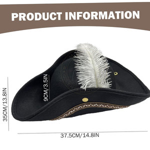 Sombrero Tricornio de Alta Calidad, Ligero y Ecológico, con Ala Curvada y Adorno Decorativo, en Tela de Algodón y Lino Suave para Actividades al Aire Libre - Product Image 5