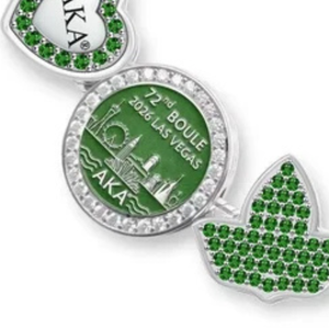   Bracelet Premium Boule Skyline 2026 avec Breloque en Cristal Vert, Bijou Élégant pour Femme, Bracelet de Sororité, Accessoire de Mode - Product Image 5