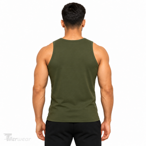 Débardeur de sport pour homme en coton 100% de haute qualité, séchage rapide, écologique, style décontracté pour l'été, fitness, gym, vente en gros, coupe musculaire - Product Image 4