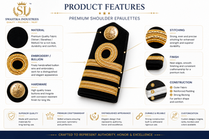 Al por mayor SUPER FORCE Epaulettes de tela de fieltro de poliéster personalizados, certificados ISO, para uniformes de pantalones de trabajo y tirantes de hombro - Product Image 6