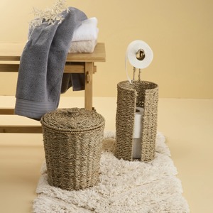 Seagrass <b>basket</b> <b>with</b> <b>lid</b> Handmade Storage <b>Basket</b> Wholesale eco-friendly Made in Viet Nam - Product Image 4