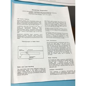 SENSARRAY 1790A-8-0021 WAFER, TC, 1PT, 8", 30" - Equipo y Piezas de Semiconductores de Confianza de Marca Global - Product Image 6