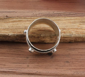 Anillo de Eternidad de Turquesa Natural, Plata de Ley 925, Banda Infinita para Mujer, Gema Azul Violeta Real, Regalo de Boda, Venta al por Mayor - Product Image 4