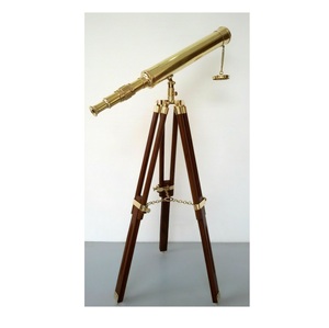 Nautical Brass Telescope Coastal Voyage Decorative Piece for Ocean Inspired Interiors Display Antique/Modern Design Polished - Product Image 6