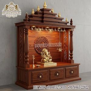 Templo Ram Darbar de Tamaño Súper Grande para el Hogar, Templos de Pooja Tallados a Mano de Primera Calidad con Gabinete, a Precio de Fábrica, Venta en EE. UU. - Product Image 5
