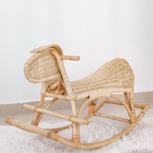 Jouets en rotin pour enfants, chevaux à bascule, chaises à bascule pour bébés, jouets à bascule en forme d'animaux pour stimuler l'imagination des enfants - Product Image 3