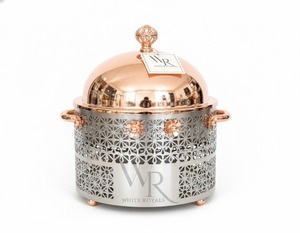 Luxury Design Traditional Look Casserole Food Serving <b>Warmer</b> <b>Buffet</b> Hotpot Expensive Look Gold Shiny Casserole Set Dining <b>Buffet</b> - Product Image 1