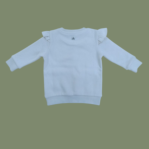 Ensembles de Vêtements pour Filles à Manches Bulles, Style Coréen, Respirants, Printemps-Automne, 2 Pièces, 100% Coton, Vente en Gros - Product Image 4