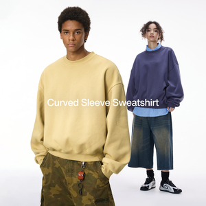 Sudadera con capucha oversize estilo streetwear, sudadera bordada, fabricantes de sudaderas holgadas personalizadas, sudadera con capucha de cuello redondo para hombre - Product Image 3