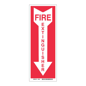 Panneau photoluminescent BradyGlo pour extincteur - Panneau d'avertissement en PVC pour intérieur/extérieur - Product Image 2