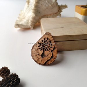 <b>Mens</b> Wooden Bow Tie Set With Matching Pocket Square Cufflinks Brooch Classic Handmade Craft 4pcs/set Bowtie <b>Handkerchief</b> Sets - Product Image 2