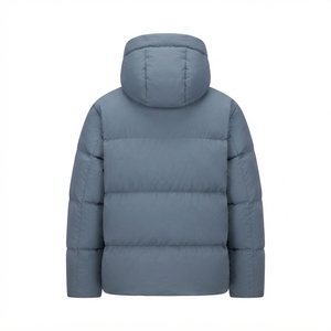 <b>Packable</b> Lightweight Canvas Puffer <b>Jacket</b> for Travel Hiking Outdoor Activities Mens Warm Hooded Winter Waterproof Front - Product Image 2