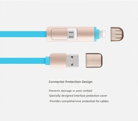 Câble de données 1m à charge rapide, avec connecteurs Lightning/Micro USB/Type-C, pour appareils mobiles, modèle Year Horse Gift Weaving 2-tow 3-head