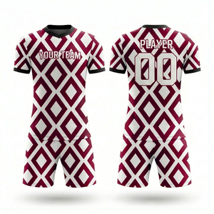 Ensemble de maillots de football personnalisés haut de gamme bleu et blanc pour hommes et équipes de jeunes, tenue domicile et extérieur avec logo personnalisé - Product Image 4