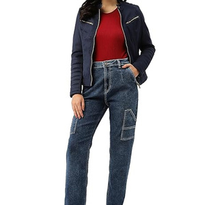 Chaquetas de Cuero Casuales para Mujer al por Mayor a Precio Económico, Nueva Llegada, Chaquetas de Cuero Genuino para Mujer con Logotipo Personalizado - Product Image 3