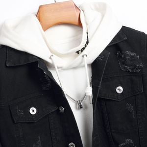Veste en jean personnalisée pour hommes dernière conception avec jean de haute qualité au prix de gros - Product Image 2