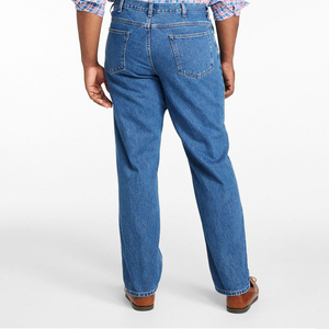 Pantalones Vaqueros de Mezclilla al por Mayor OEM de Corte Recto Transpirables para Uso Casual, Pantalones Vaqueros Personalizados con Lavado Vintage, Pantalones Apilados para Uso Diario - Product Image 3