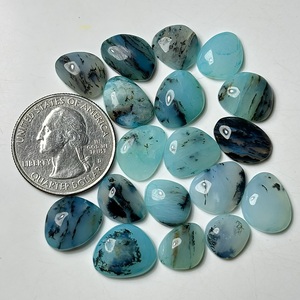 Ópalo Peruano Cabujón Liso con Base Plana, Gema Suelta de Tono Azul Mixto para Joyería - Product Image 2