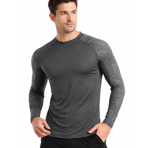 Camiseta de Compresión Unisex Personalizada de Manga Larga para Gimnasio, Ropa Deportiva Transpirable y Ecológica de Poliéster de 180g, Protección contra Rozaduras para Entrenamiento - Product Image 1