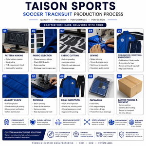 Tenue de football TAISON SPORTS 300 GSM en polyester/nylon imperméable, coupe-vent, séchage rapide, respirante, rouge/gris avec empiècements latéraux personnalisés - Product Image 4