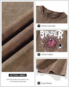 Streetwear Tees T-<b>shirts</b> Vintage Graphic Unisex Cotton Acid Washed Oversized T-<b>Shirts</b> Summer Positive Letter Print Clothes Tops - Product Image 3