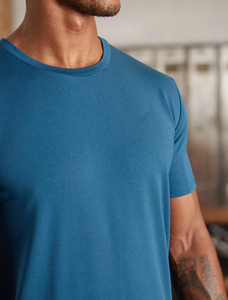 Camiseta Deportiva de Corte Holgado para Hombre, Estilo Atlético Moderno, Camiseta de Algodón Transpirable, Ropa Deportiva Versátil para Gimnasio y Moda Urbana - Product Image 3