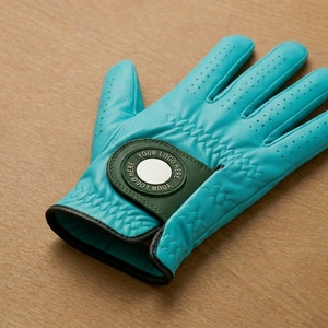 Gants de golf OEM Premium en PU avec marqueur de balle magnétique, logo personnalisé, respirants, adhérence douce, anti-UV, fentes pour les doigts, fournisseur pour le cyclisme et les sports - Product Image 1