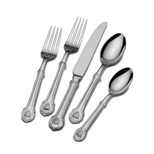 Ensemble de couverts classiques plaqués argent, finition miroir, fourchette, cuillère, couteau, style occidental, pour mariage, kit de 4 pièces - Product Image 5