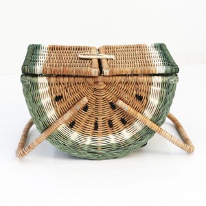 Handwoven picnic <b>baskets</b> rattan wicker hamper <b>with</b> <b>lids</b> factory direct supply storage <b>basket</b> - Product Image 5