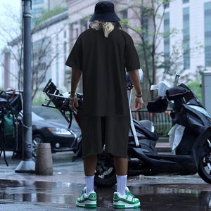 <b>Men's</b> Fashion Heavy <b>Shorts</b> Summer New Products Loose Casual <b>Hoodie</b> <b>and</b> <b>Short</b> Fitness <b>Men</b> <b>Sets</b> - Product Image 5