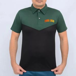 Chemises polo de golf unies en gros, impression personnalisée, tissu piqué 100% coton, séchage rapide, manches courtes, t-shirt polo sport pour hommes - Product Image 4