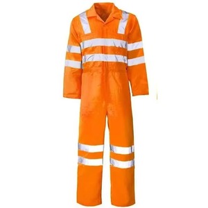 Combinaison de travail en polyester respirante, réfléchissante, haute visibilité, coupe-vent, grande taille, anti-rétrécissement - Product Image 2