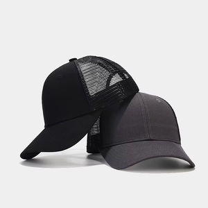 High Quality Cotton Mesh Trucker Hat 2024 Men Women 6 Panel Logo Custom Embroidery Blank Trucker Hats for All Seasons - Product Image 1