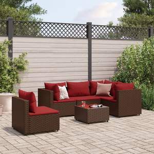 Set Lounge da Esterno Marrone per Giardino - Collezione Arredamento Outdoor - Product Image 1