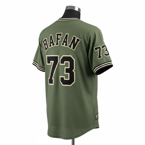 Camiseta 100% algodón para hombre, corte holgado, estampada, estilo béisbol, malla de poliéster GSM que absorbe la humedad, logotipo bordado personalizado. - Product Image 5