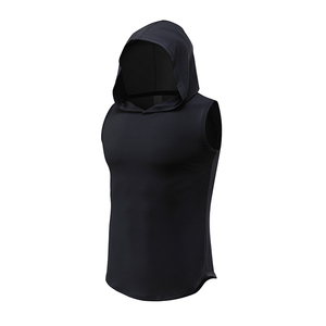 Débardeurs à capuche sans manches pour hommes, pour l'entraînement en salle de sport et la musculation - Product Image 6