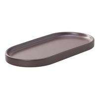 Plateau de rangement à compartiment unique en résine époxy et rotin modelé à la main, écologique, avec poignées au design océanique, pour vaisselle classique, compatible lave-vaisselle