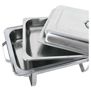 Recipiente Clásico Redondo de Acero Inoxidable para Calentar Comida tipo Buffet, con Construcción Duradera para Uso Prolongado - Product Image 6