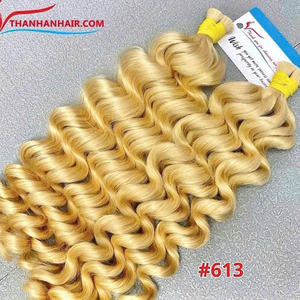 2025 superventas a granel ondulado profundo en muchos colores Extensiones de Cabello 100% cabello humano Remy virgen de alta calidad listo para enviar - Product Image 1