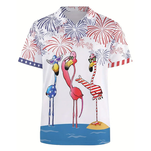 Camiseta de Verano para Hombre, Talla Grande, 100% Algodón, con Estampado por Sublimación, de Secado Rápido, Transpirable, que Absorbe la Humedad, Informal y Deportiva - Product Image 1