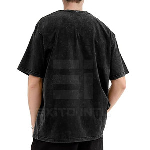 เสื้อยืดผู้ชายทรงหลวมสไตล์สตรีทแวร์ ผลิตตามสั่ง ปรับแต่งได้ รับผลิตแบรนด์ส่วนตัว ผ้าฝ้าย 100% ระบายอากาศได้ดี คุณภาพสูง - Product Image 5