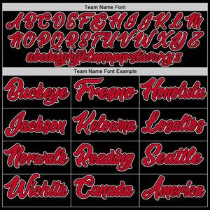 Jersey de Baloncesto Personalizado en Negro, Rojo y Blanco, Cosido, Malla Sublimada Premium, Uniforme Deportivo Universitario Auténtico - Product Image 4