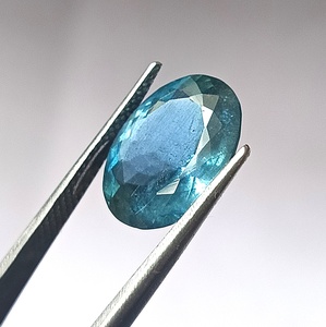 Piedra Preciosa Suelta de Aguamarina Azul Santa María Natural de 5 Quilates, Corte Ovalado Facetado, Translúcida - Product Image 2